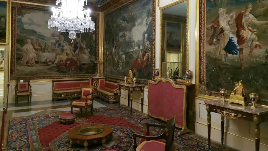 sala del palacio de los borbones